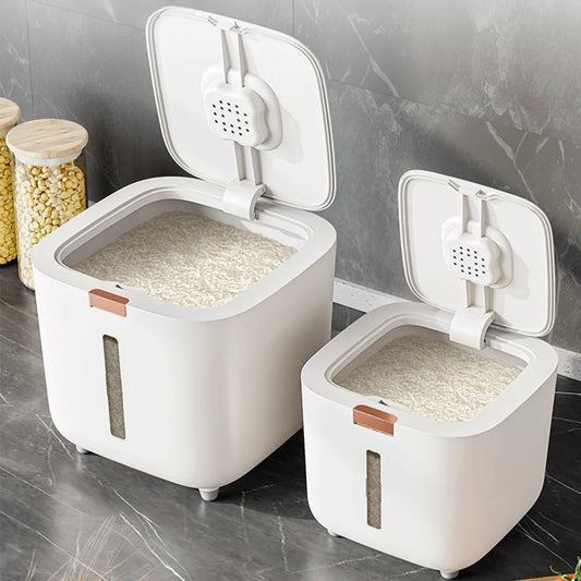 PurePantry Bin – Sealed Rice Dispenser with Lid (5kg/10kg)